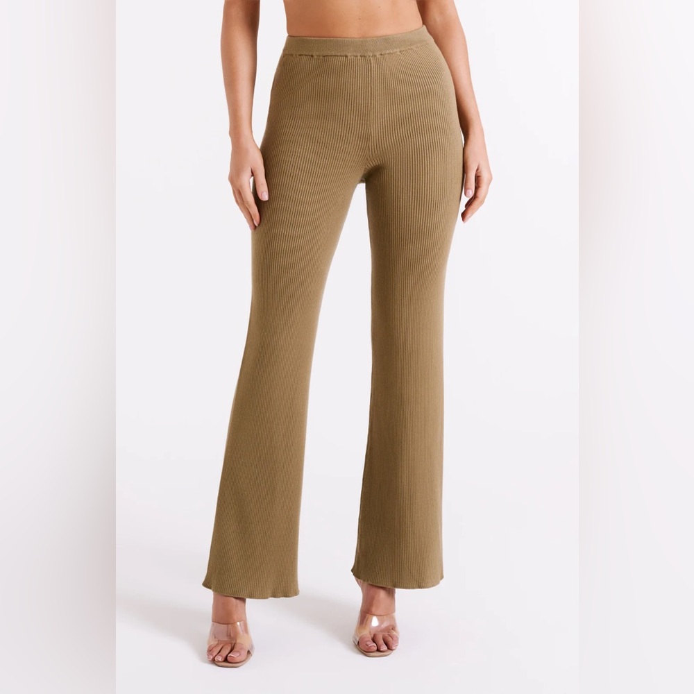 Meshki Jovie Knit Pants - Olive (Small) NWT - Picture 2 of 7